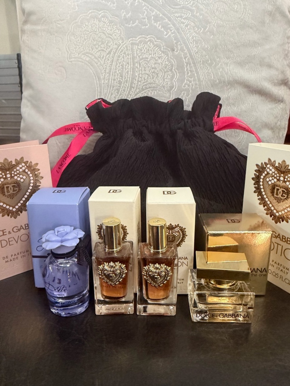 New 6 piece Dolce & Gabbana Beauty Set (blue Jasmin, devotion, the one, more)